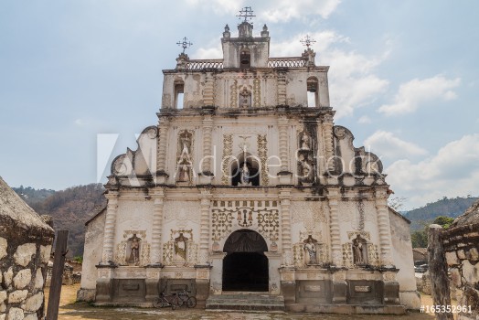 Bild på Old colonial church in San Manuel de Colohete village Honduras